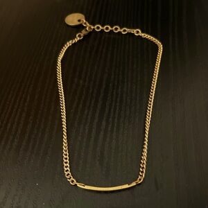 Rectangle pendant necklace twisted silver